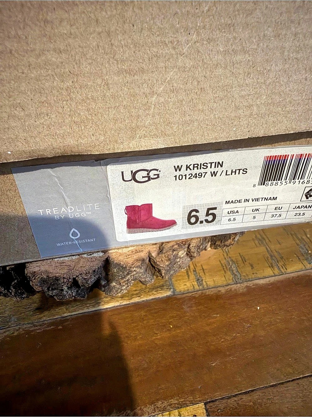 UGG Kristin Suede Winter Boots in Pink US 6.5 - Picture 4 of 4